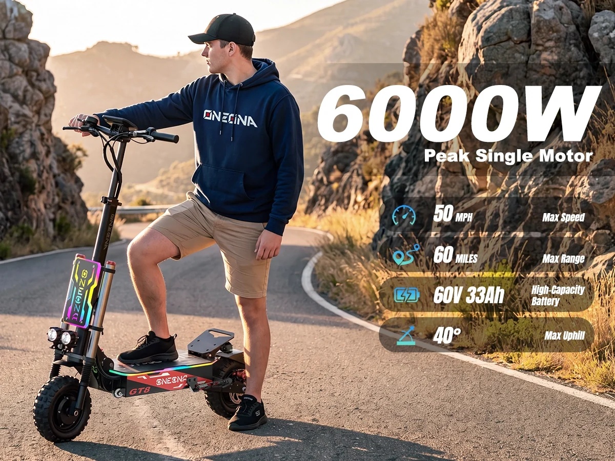 Monopattino Elettrico per Adul - 60V 5600W Dual Motor Electric Scooter recensione e prezzo