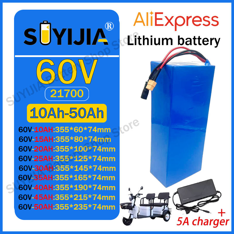 Batteria al Litio 21700 60V 50 - 60V 30Ah Electric Scooter Battery recensione e prezzo