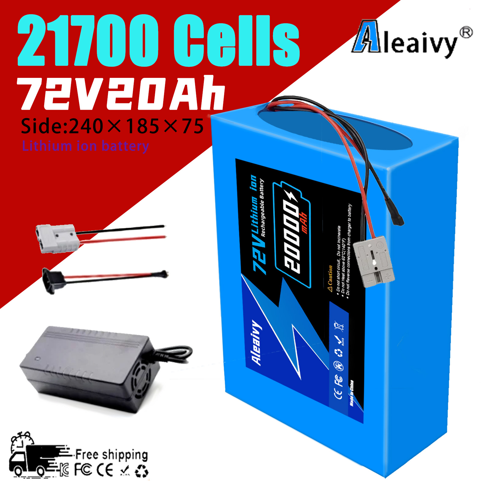 Batteria al litio per bici Ale - 60V 30Ah Electric Scooter Battery recensione e prezzo